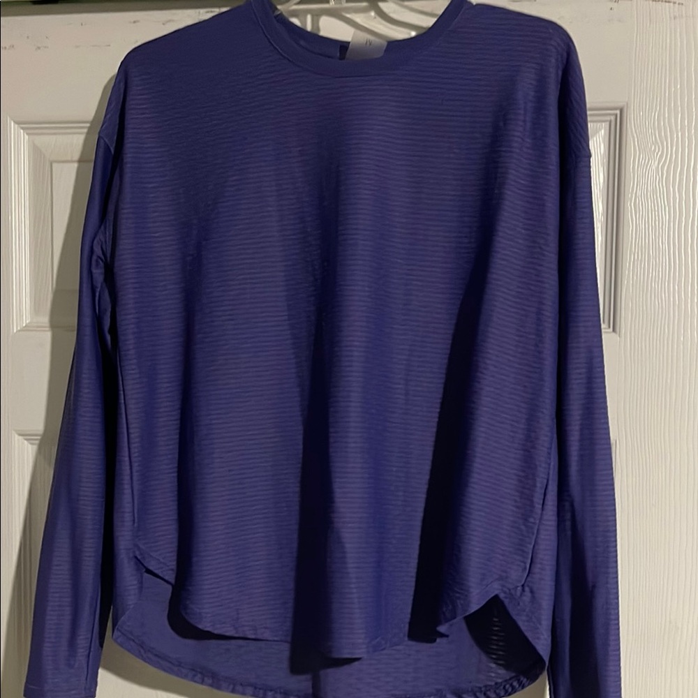 Women's Purple Calla Long Sleeve Top